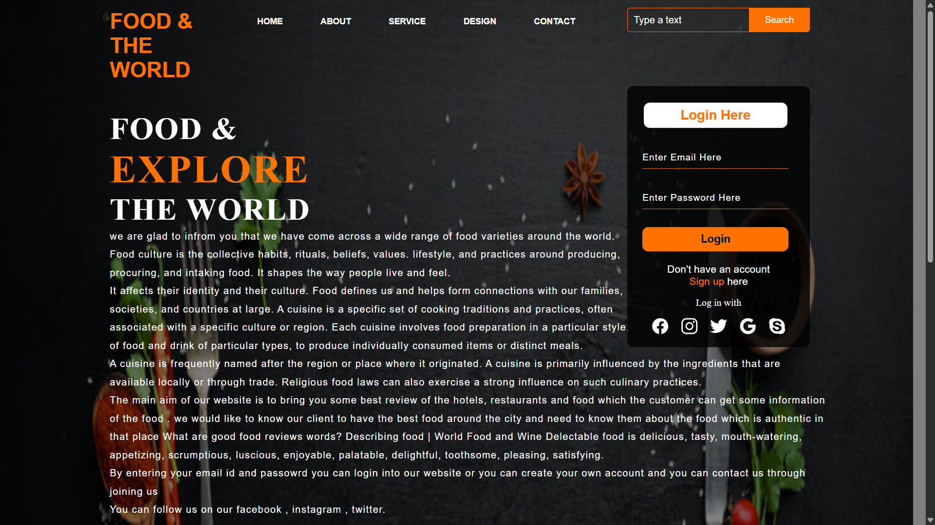 Landing Page Design